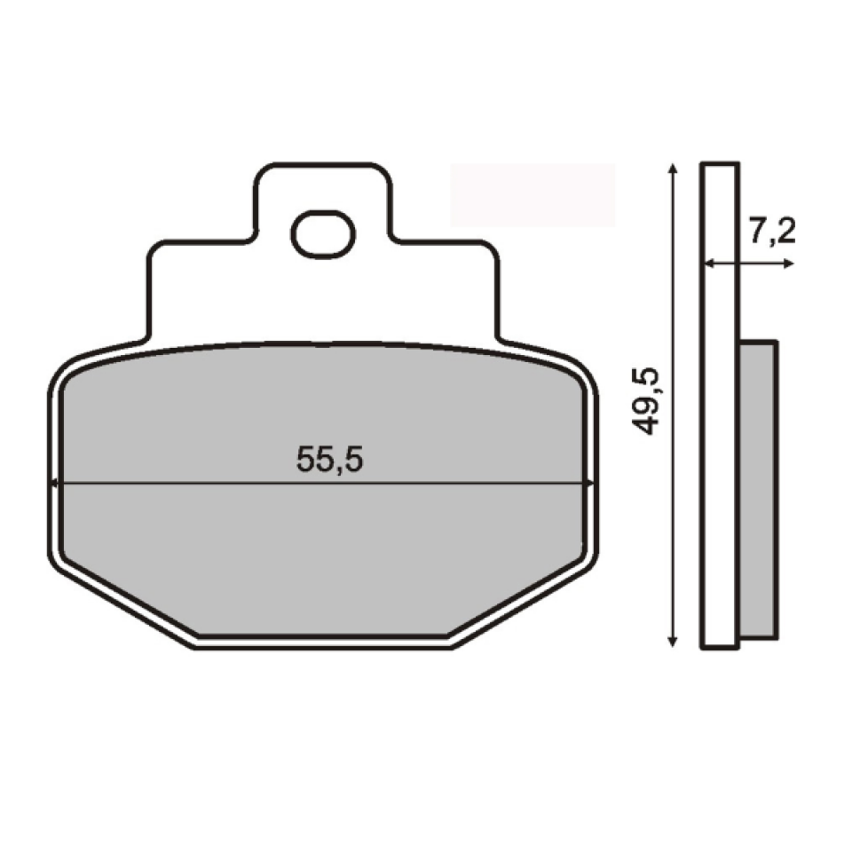 Plaquette de frein Sinter pour Scooter Piaggio 125 Hexagon 2000 M2000000/M2000001 / AR Neuf