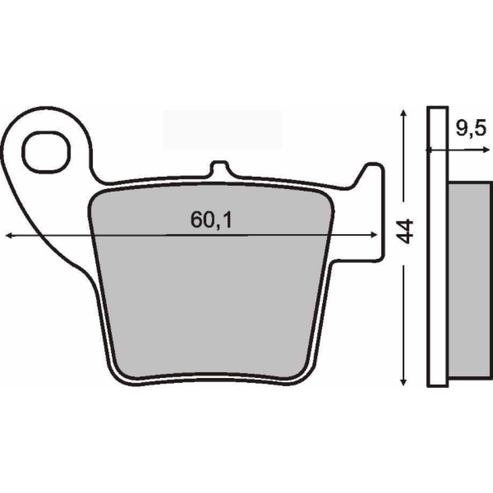Plaquette de frein Sinter pour Moto Honda 250 CR 2002 à 2007 ME03A / AR Neuf