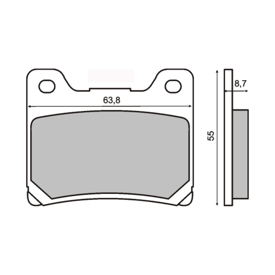 Plaquette de frein pour Yamaha FZ