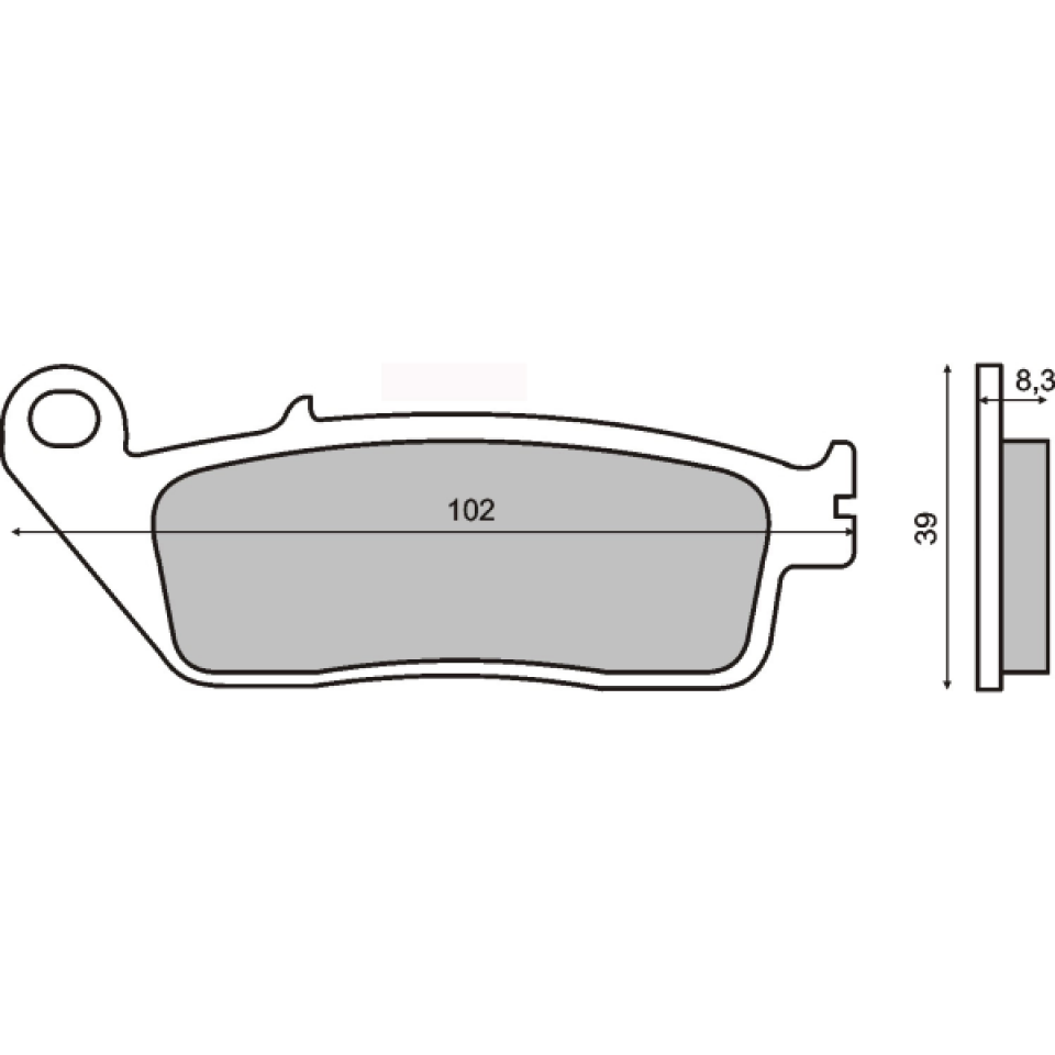 Plaquette de frein Sinter pour Moto Honda 650 NTV Revere 1988 à 1995 RC33 / AV Neuf