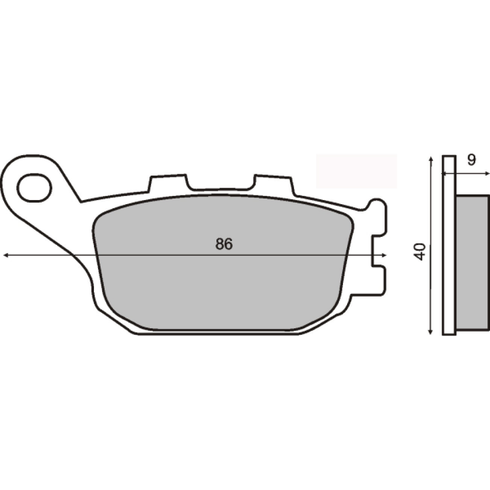 Plaquette de frein Sinter pour Moto Suzuki 650 SV 2022 CX163-4/CX273-4 / AR Neuf