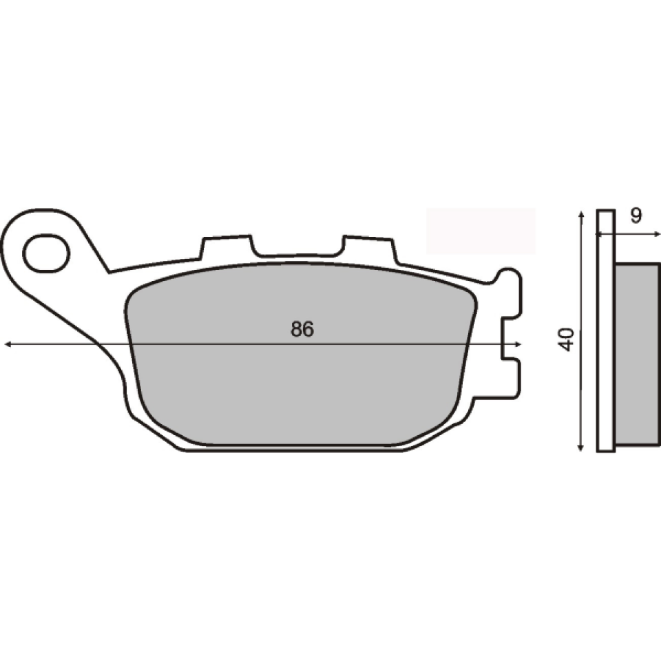 Plaquette de frein Sinter pour Moto Kawasaki 750 Z 2011 à 2012 ZR750LMA / AR Neuf