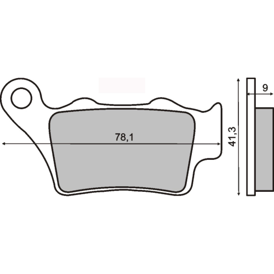 Plaquette de frein Sinter pour Moto KTM 360 EGS 1996 à 1997 AR Neuf