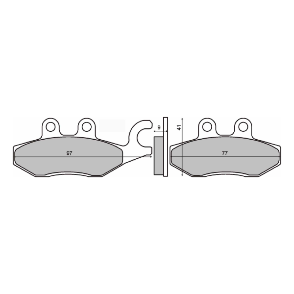 Plaquette de frein Sinter pour Scooter Piaggio 125 X7 2009 à 2010 M62101 / AV Neuf