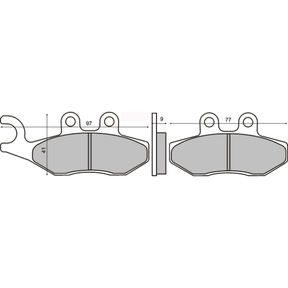 Plaquette de frein Sinter pour Scooter Aprilia 850 SRV 2012 à 2014 M55103/M55104 / AR Neuf