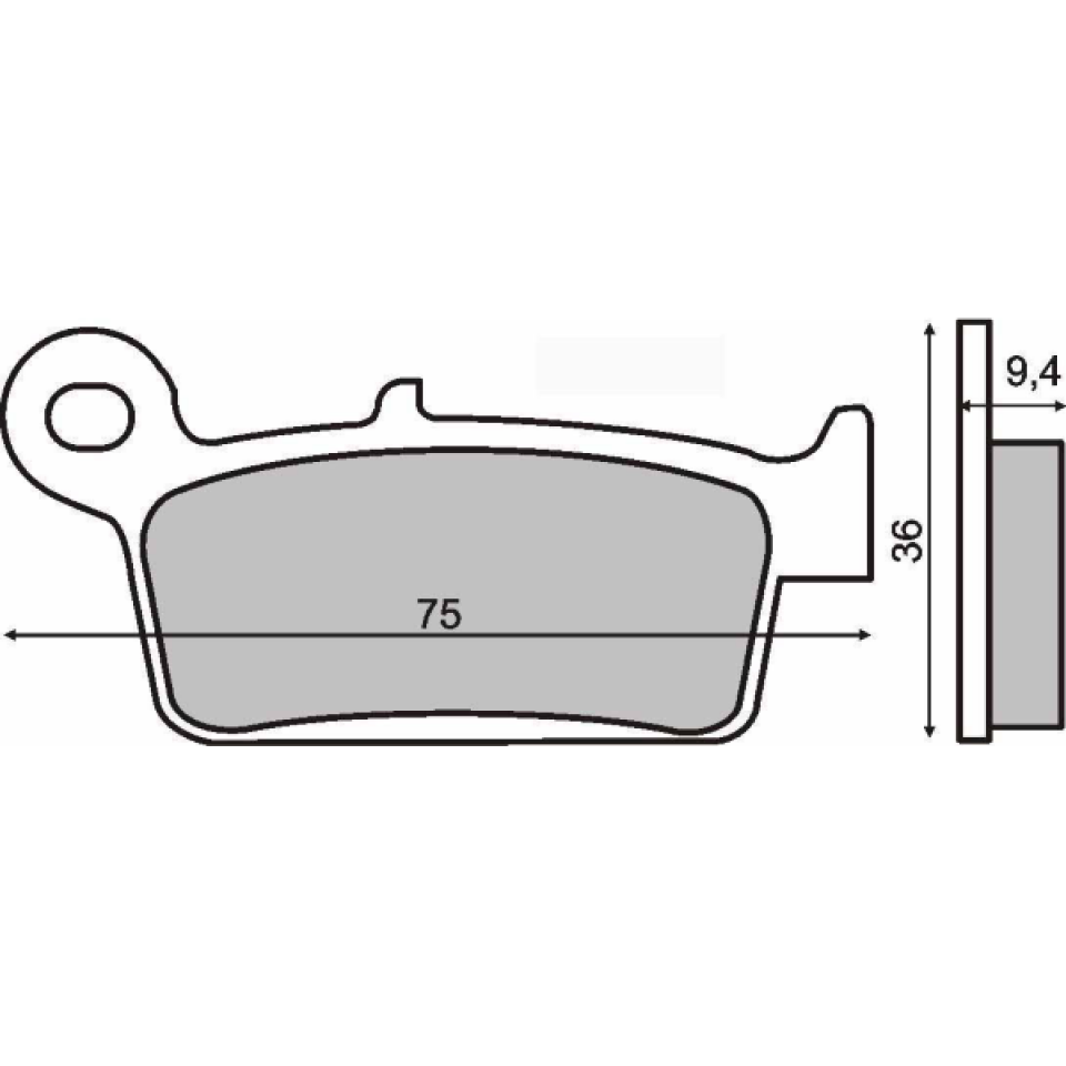 Plaquette de frein Sinter pour Moto Honda 50 Shadow 1998 à 1999 AF42B / AV Neuf