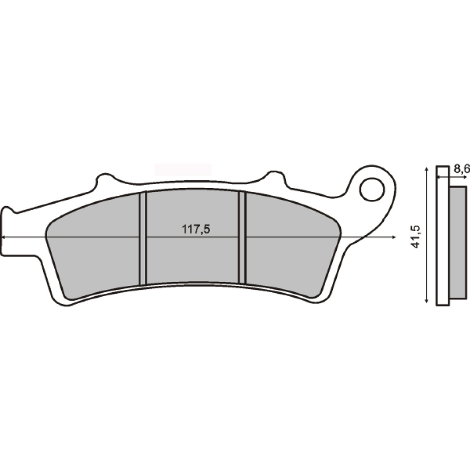 Plaquette de frein Sinter pour Scooter Kymco 350 Downtown 2015 V23010 / AV Neuf