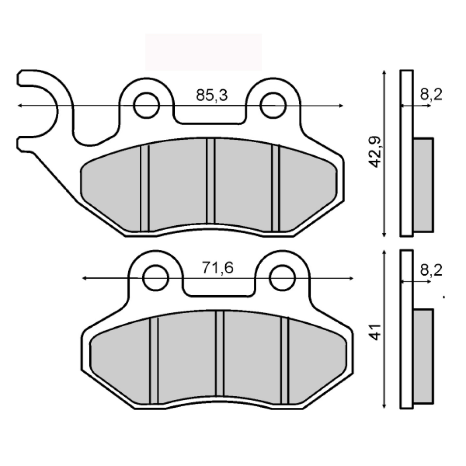 Plaquette de frein Sinter pour Scooter Sym 300 HD 2021 LS30W3-EU / AV Neuf