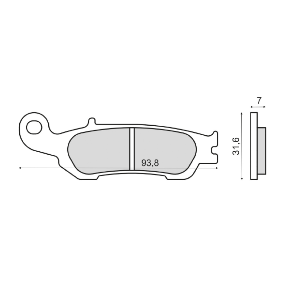 Plaquette de frein pour Yamaha YZ