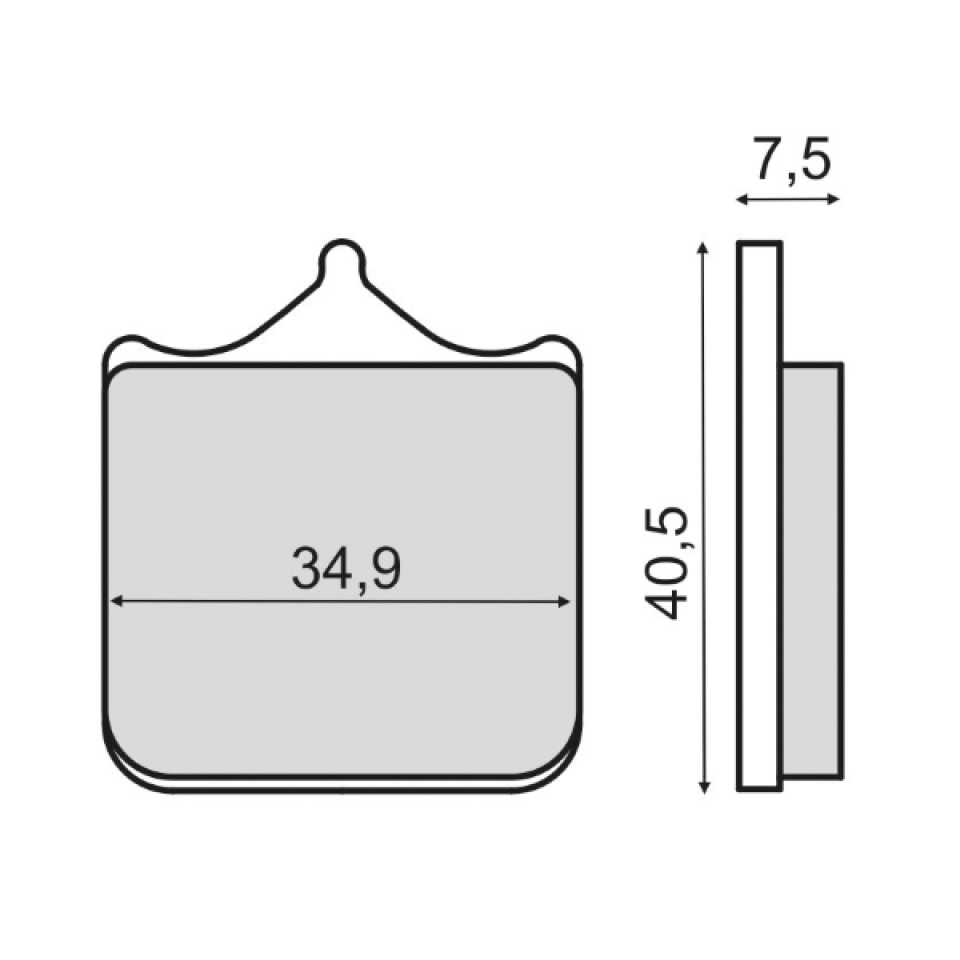 photo piece : Plaquette de frein->Generic GRS