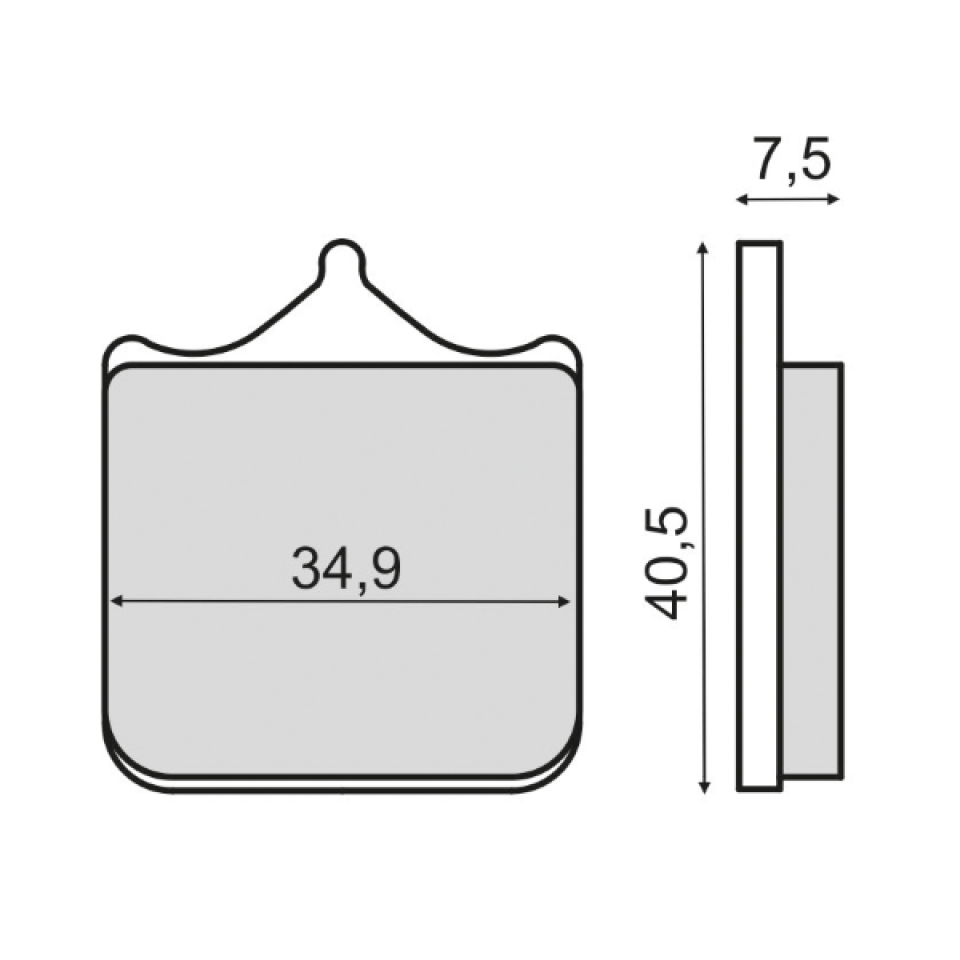 Plaquette de frein Sinter pour Moto Triumph 1050 Speed triple 2011 à 2016 SMTTPN115G / AV Neuf