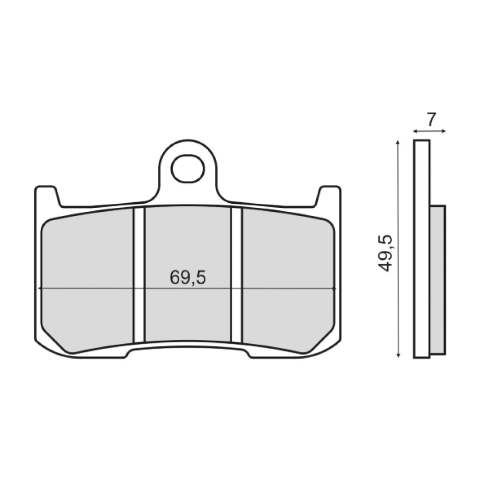 Plaquette de frein Sinter pour Moto Kawasaki 1000 Z 2006 ZRT00AAA / AV Neuf