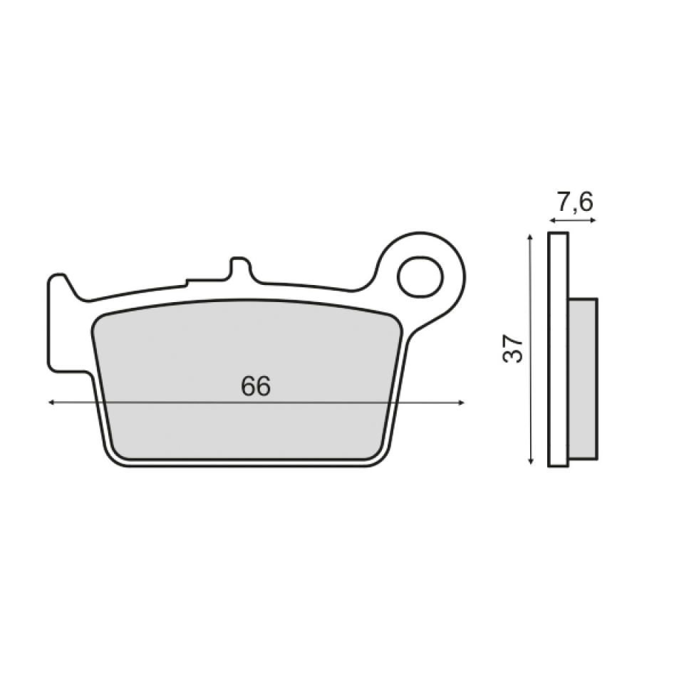 Plaquette de frein Sinter pour Moto Beta 300 RR 2013 à 2015 AR Neuf