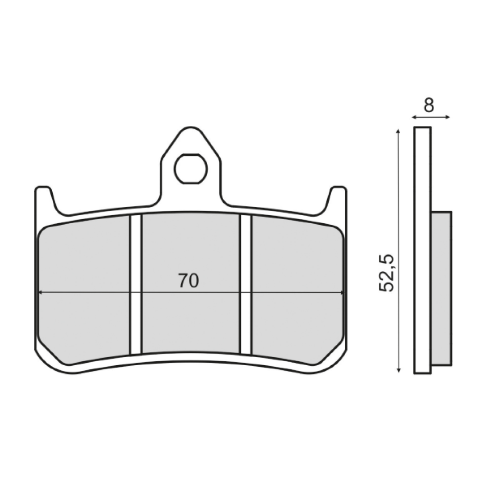 Plaquette de frein Sinter pour Moto Honda 250 Hornet 1996 à 2001 MC31 / AV Neuf