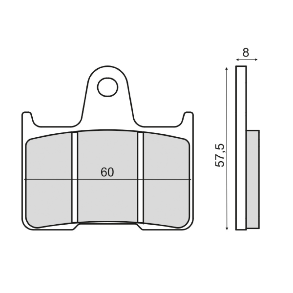 Plaquette de frein Sinter pour Moto Suzuki 1400 GSX 2002 à 2005 BN111/BN211 / AR Neuf