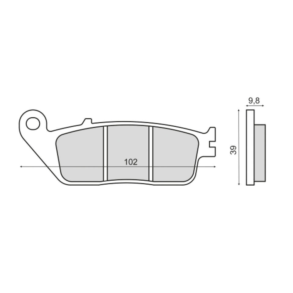 Plaquette de frein Sinter pour Scooter Honda 700 Dn-01 2008 à 2011 RC55A / AR Neuf