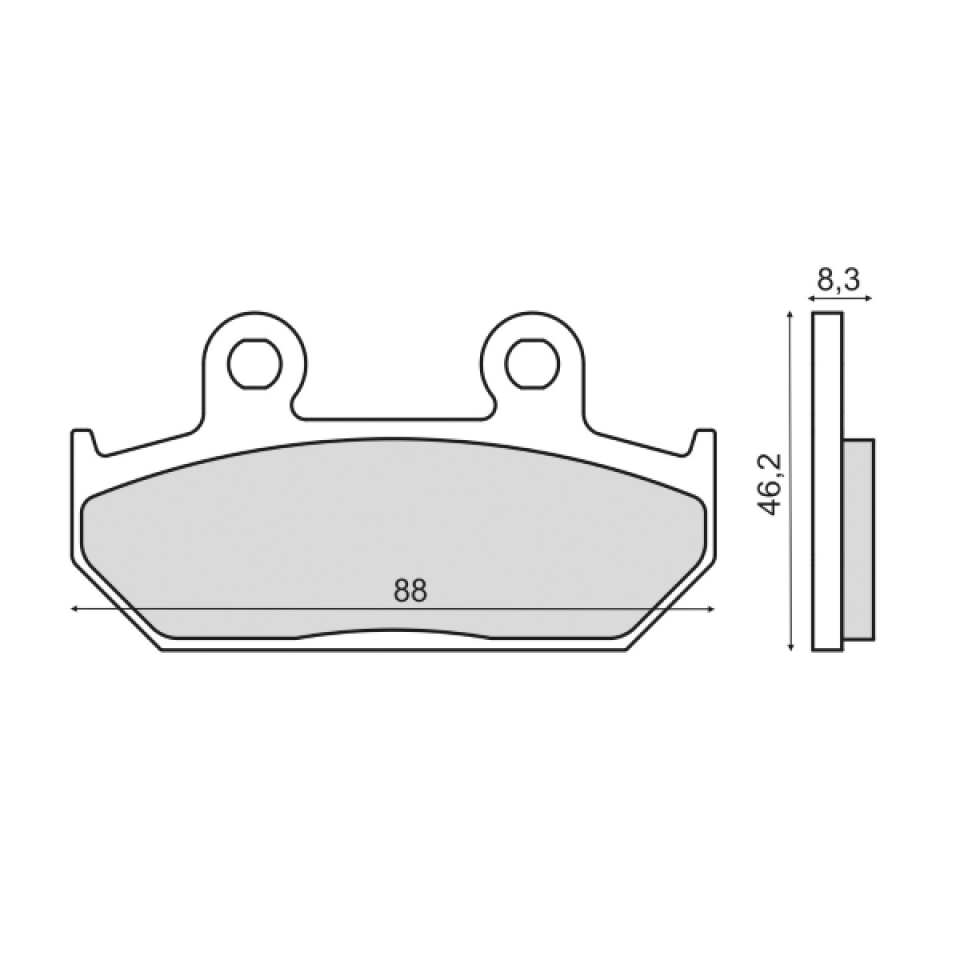 Plaquette de frein Sinter pour Moto Honda 600 Shadow 1989 à 1992 PC21 / AV Neuf