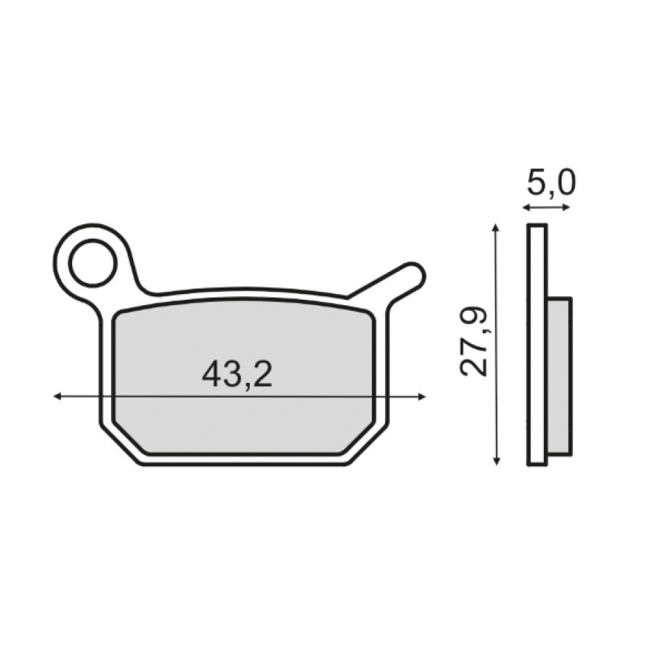 Plaquette de frein Sinter pour Moto Husqvarna 50 SM 2011 CR5030BV/SM5030BV / AR Neuf