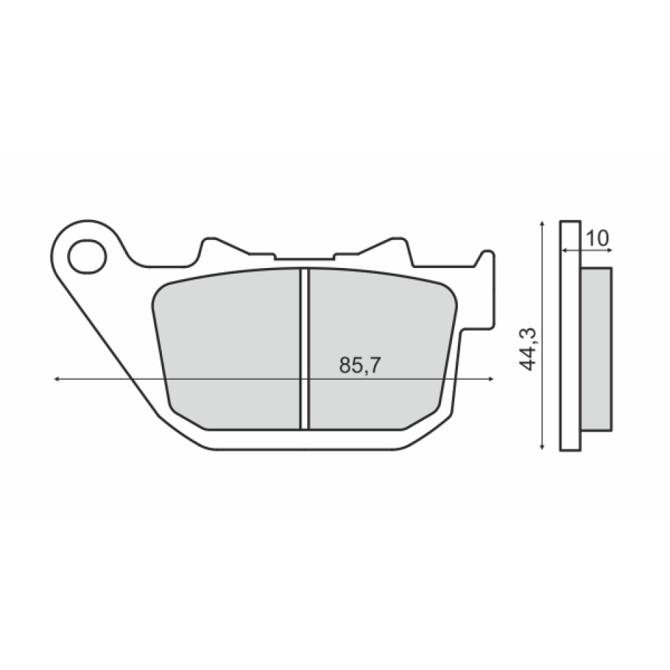 Plaquette de frein Sinter pour Moto Harley Davidson 883 XL 2009 à 2013 LE2 / AR Neuf