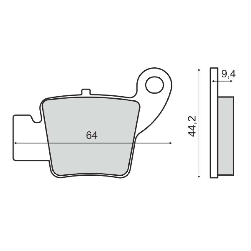 Plaquette de frein pour  