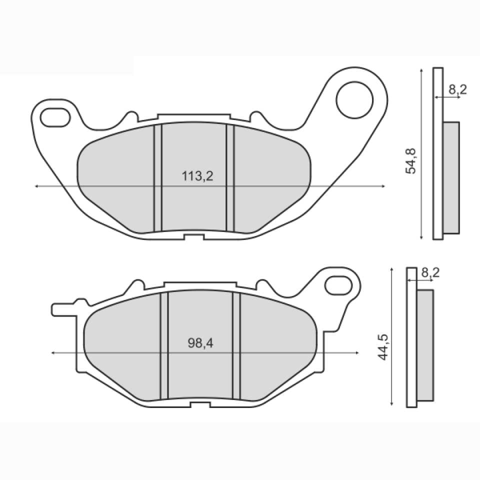 Plaquette de frein pour  