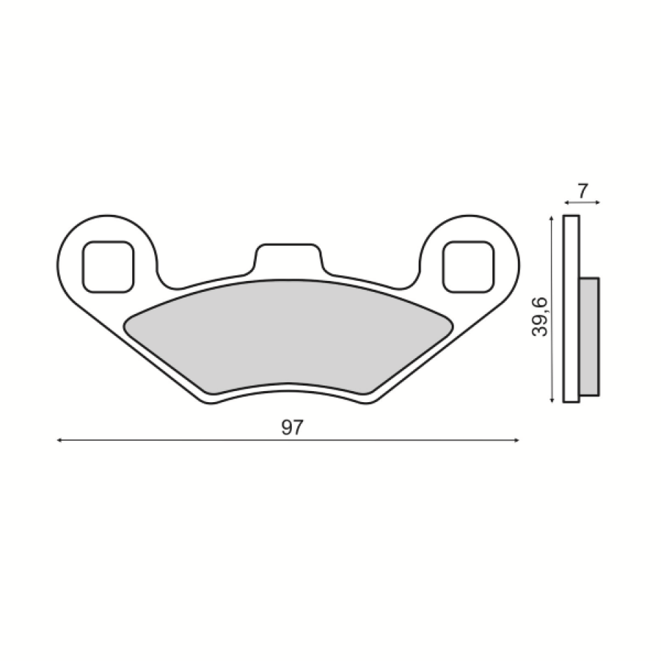 Plaquette de frein Sinter pour Quad Polaris 600 Sportsman 2003 à 2005 AV Neuf