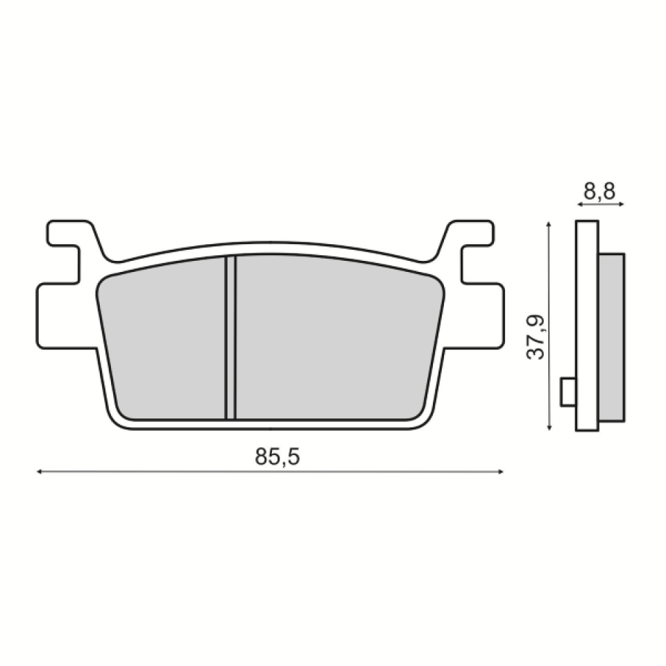 Plaquette de frein Sinter pour Scooter Kymco 550 Ak 2017 E10000 / AR Neuf