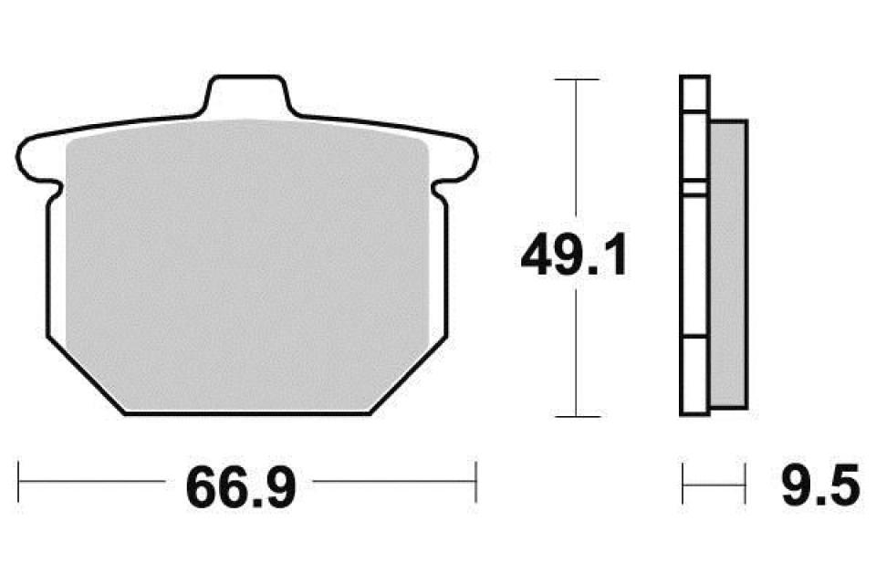 Plaquette de frein Ferodo pour Moto Honda 750 Cb F2 1978 AVG / AVD / AR Neuf