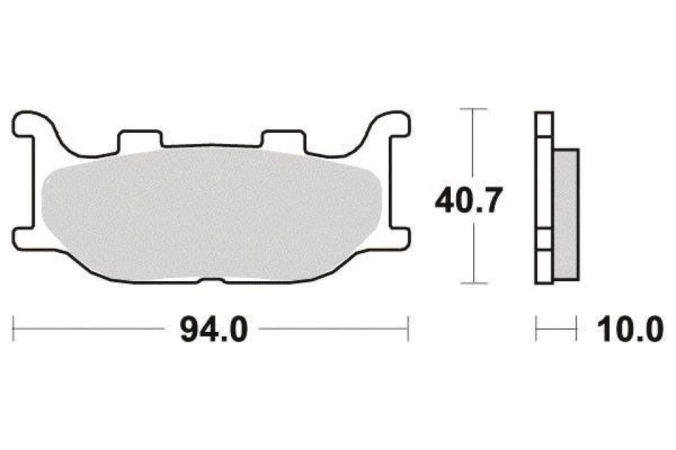 Plaquette de frein Ferodo pour Moto Yamaha 600 XJ 1999 à 2001 4KE / AV Neuf