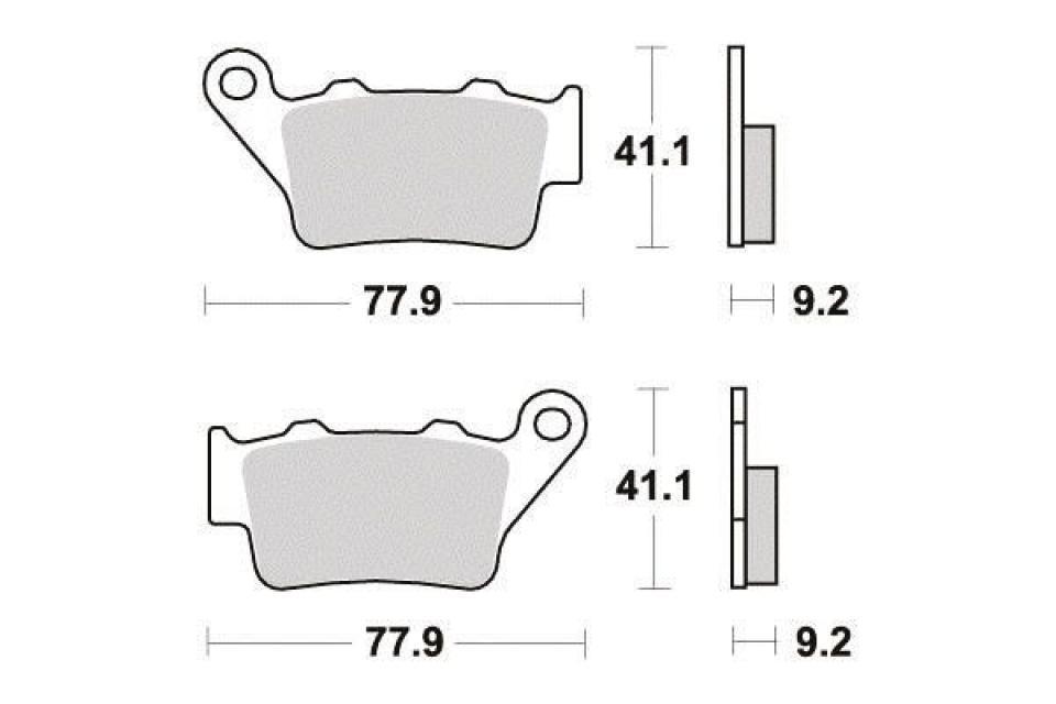 Plaquette de frein Ferodo pour Moto Husqvarna 570 SMR 2004 H601AB / AR Neuf