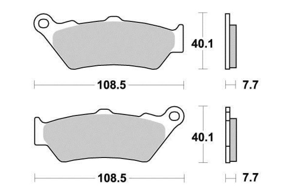 Plaquette de frein Ferodo pour Moto CF moto 650 MT 2022 à 2023 AV Neuf