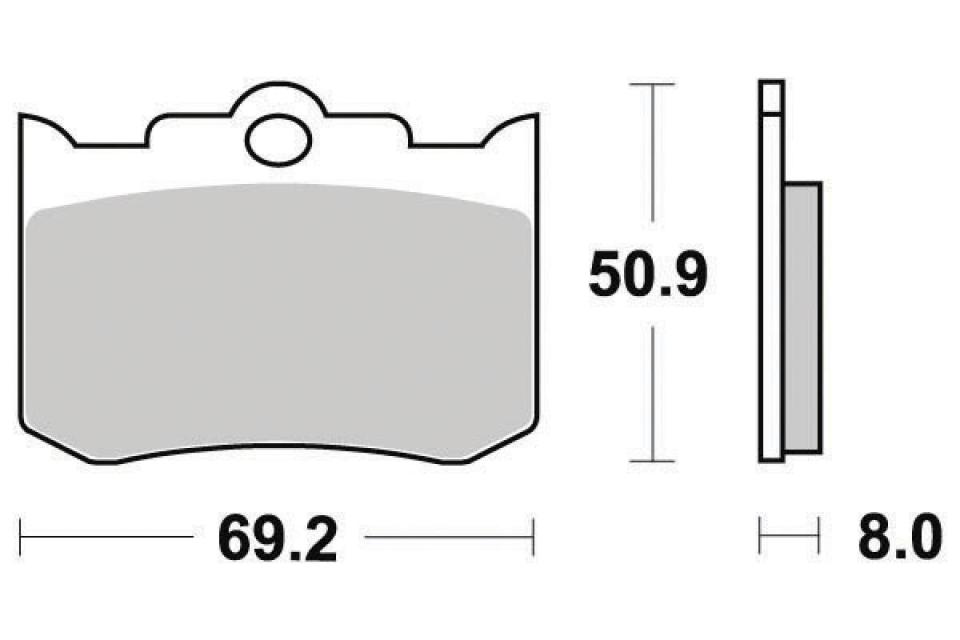 Plaquette de frein Ferodo pour Moto Laverda 1000 RGS 1984 à 1985 AV Neuf