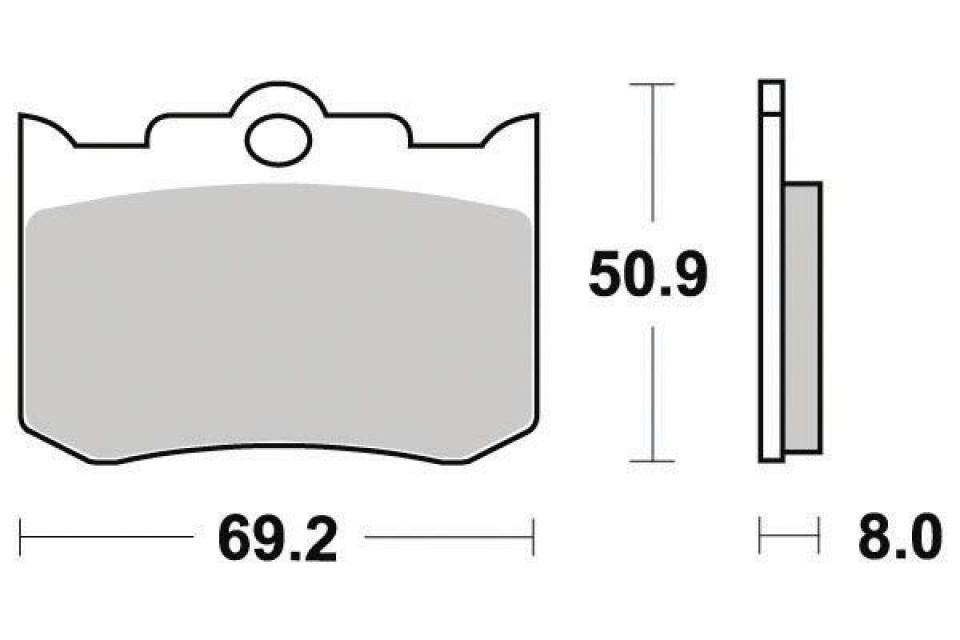 Plaquette de frein Ferodo pour Moto Laverda 1000 RGS 1984 à 1985 AV Neuf