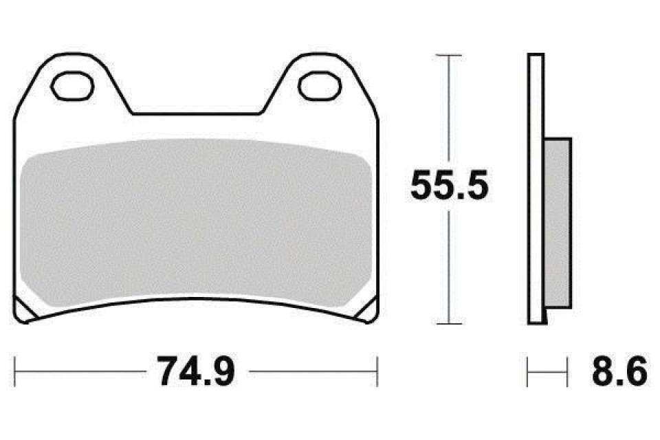 Plaquette de frein Ferodo pour Moto MZ 1000 S 2001 à 2005 AVG / AVD Neuf