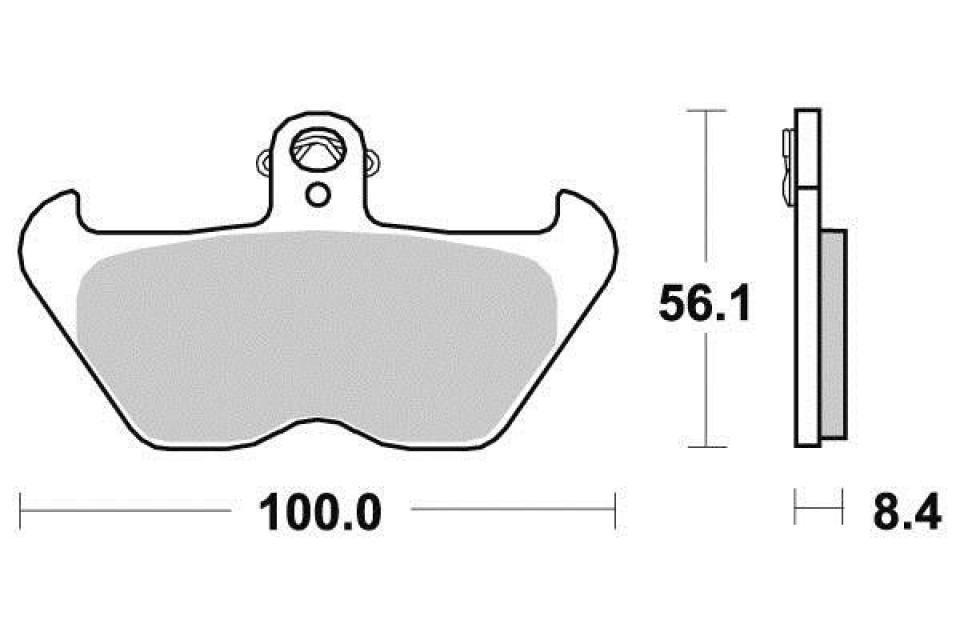 Plaquette de frein Ferodo pour Moto BMW 800 R 80 R 1993 à 1994 AV / FDB2050P Neuf
