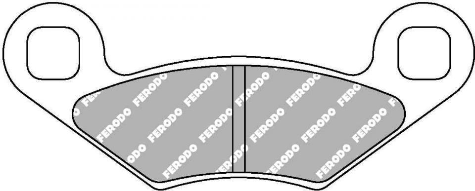 Plaquette de frein Ferodo pour Quad Polaris 250 Trail boss 1989 à 1995 AV Neuf