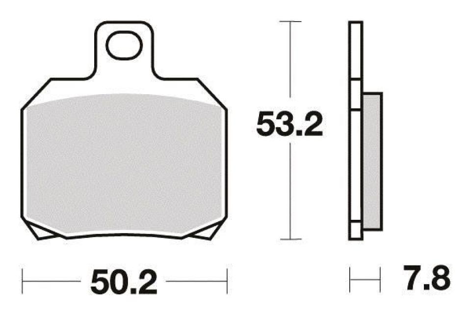 Plaquette de frein Ferodo pour Moto Benelli 1130 Tnt Sport Evo 2004 à 2010 AR Neuf