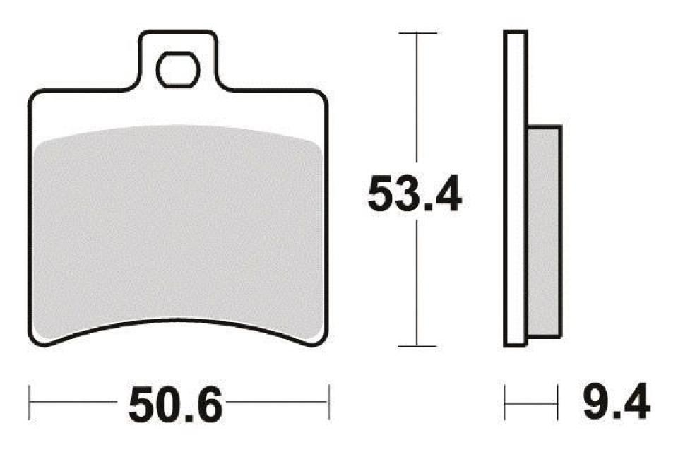 Plaquette de frein Ferodo pour Scooter Aprilia 400 Scarabeo 2006 à 2008 VR000/VRA00/VRE00 / AR Neuf