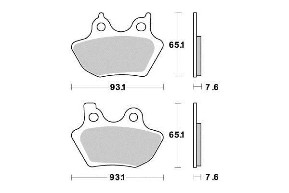 Plaquette de frein Ferodo pour Harley Davidson 1450 2006 AV / FDB2097P Neuf