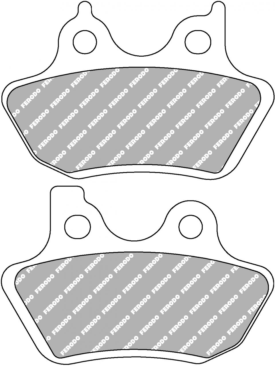 Plaquette de frein Ferodo pour Moto Harley Davidson 1130 Vrsc V-Rod 2002 à 2005 AVG / AR / FDB2097ST Neuf
