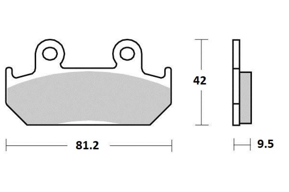 Plaquette de frein Ferodo pour Moto Honda 350 Cb Sg Sj 1986 à 1990 AVG / AVD / FDB2113P Neuf
