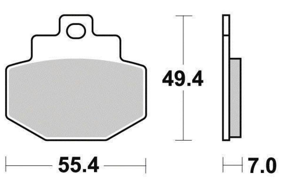 Plaquette de frein Ferodo pour Scooter Piaggio 125 Vespa Gtv 2008 M31301 / AR Neuf