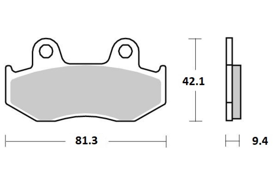 Plaquette de frein Ferodo pour Scooter Suzuki 250 Burgman 1998 à 2002 AN111 / AR / FDB2119SG Neuf