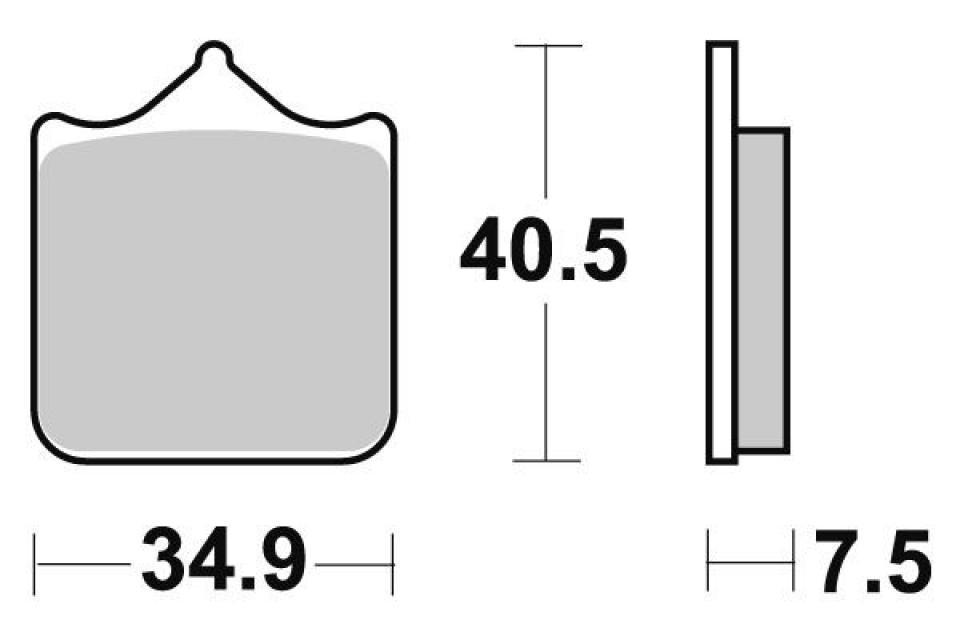 Plaquette de frein Ferodo pour Moto KTM 690 Smc R 2012 à 2023 AV Neuf