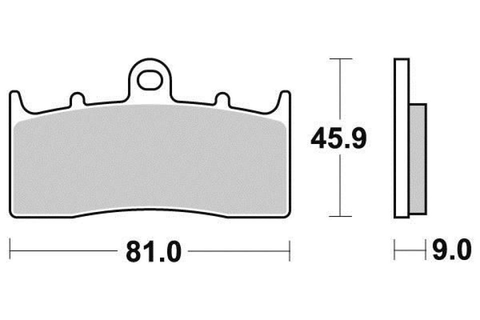 Plaquette de frein Ferodo pour Moto BMW 850 R R Abs 2003 à 2006 AVG / FDB2124P Neuf