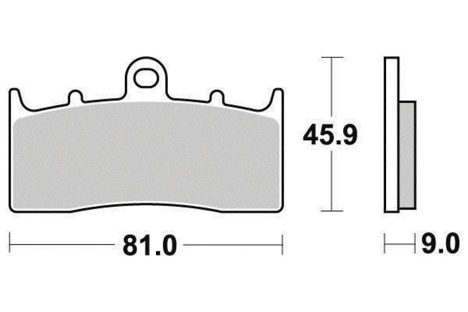 Plaquette de frein Ferodo pour Moto BMW 850 R R Abs 2003 à 2006 AVG / FDB2124ST Neuf