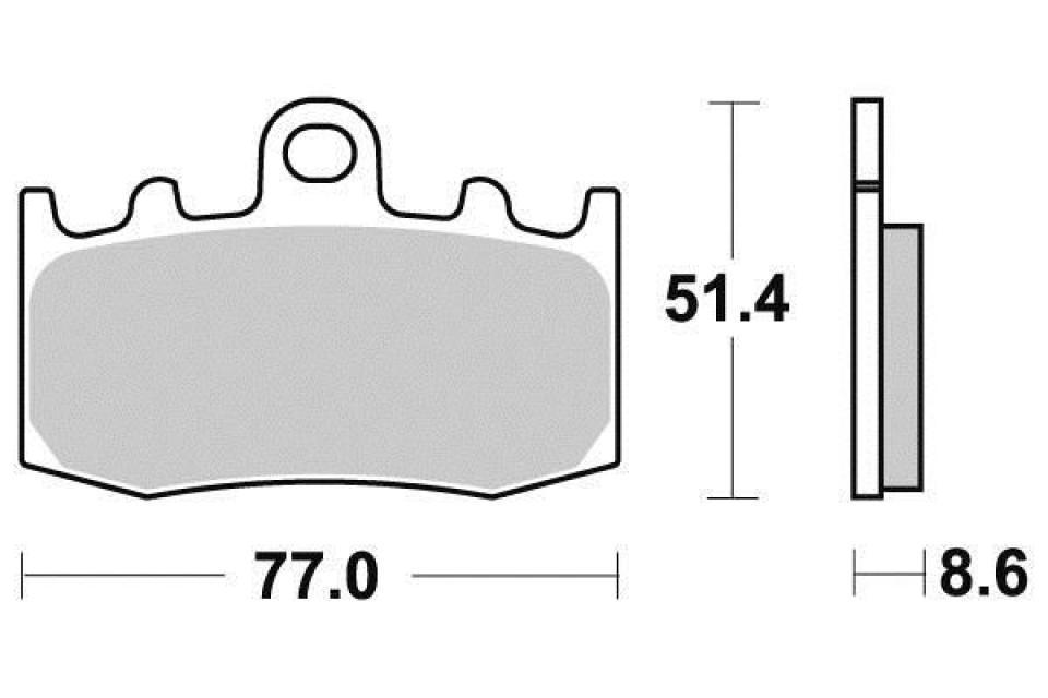 Plaquette de frein Ferodo pour Moto BMW 850 R Rt Abs 2002 à 2006 AVG / FDB2125P Neuf