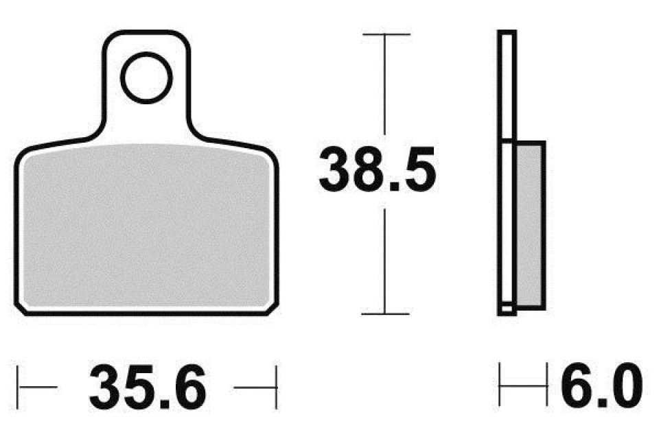 Plaquette de frein Ferodo pour Moto Gas gas 50 EC Boy 2005 à 2007 AR / FDB2127SG Neuf