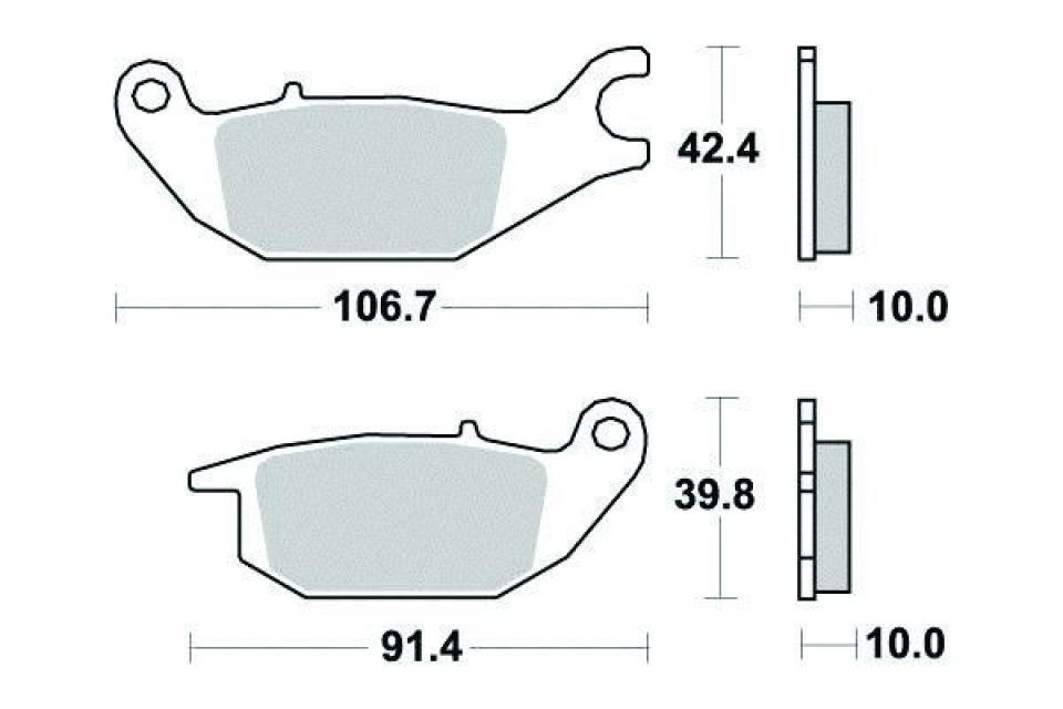 Plaquette de frein Ferodo pour Moto Honda 125 Varadero 2011 à 2013 JC49A / AR / FDB2143P Neuf