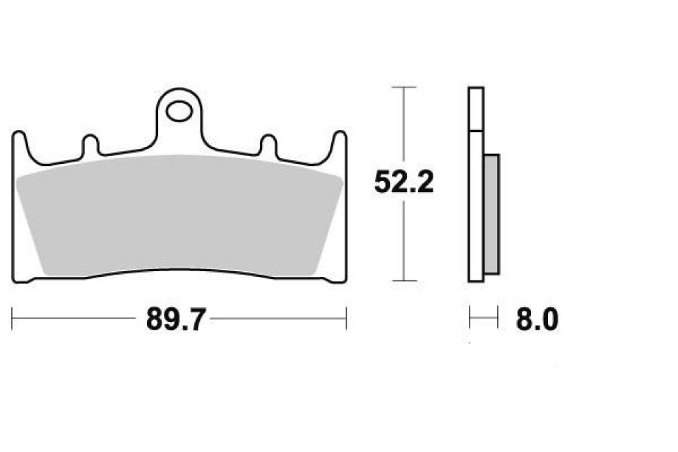 Plaquette de frein Ferodo pour Moto Suzuki 750 Gsx-R 1994 à 1999 AVG / AVD Neuf